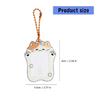 Lovely Cartoon Photocard Holder with Keychain,Cartoon Animal Photo Card Sleeve ID Bank Credit Card Holder Protector