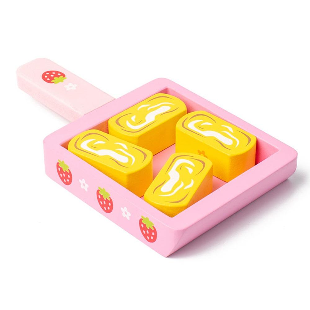 

Wooden Tteokbokki Model Toys Cooking Role Play Kitchen Pretend Toy Children Kids розовый