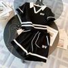 Salt Style Street Sports Style Suit for Women, Summer Style, Age-reducing European Style Casual Shorts Two-piece Set