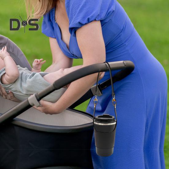 Faux Leather Cup Cover Lanyard Portable Drink Holder Hot Cold Insulation Cup Cover Holder Traveling Cup Holder Beverage Tote Cruise Essentials