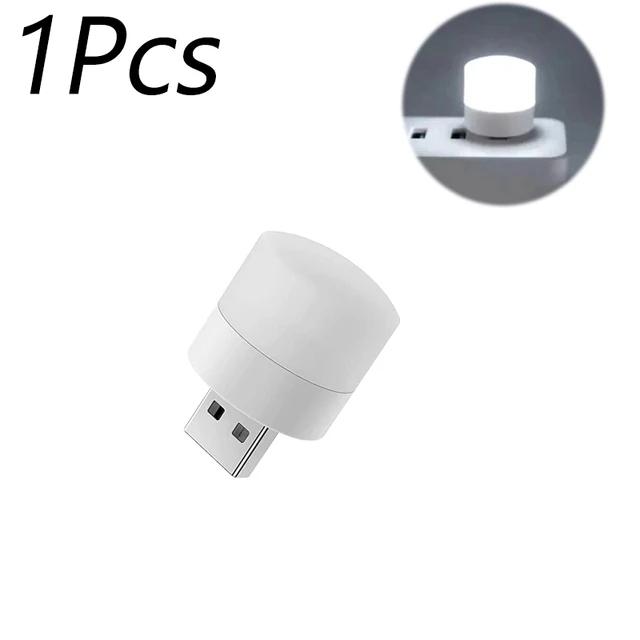 

1/10Pcs USB Night Light Mini LED Night Light USB Plug Lamp Power Bank Charging USB Book Lights Round Reading Eye Protection Lamp
