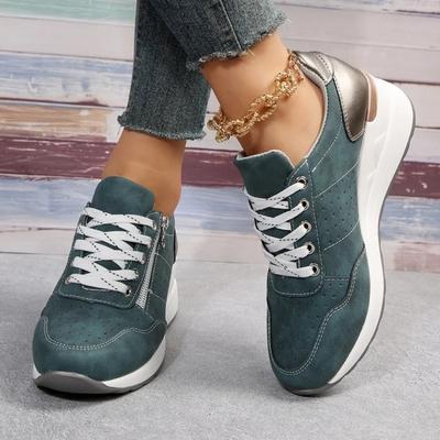 Women Casual Platform Sneakers  Autumn New Lace Up Thick Bottom Sport Shoes Woman Fashion Anti Slip Flats Vulcanized Shoes