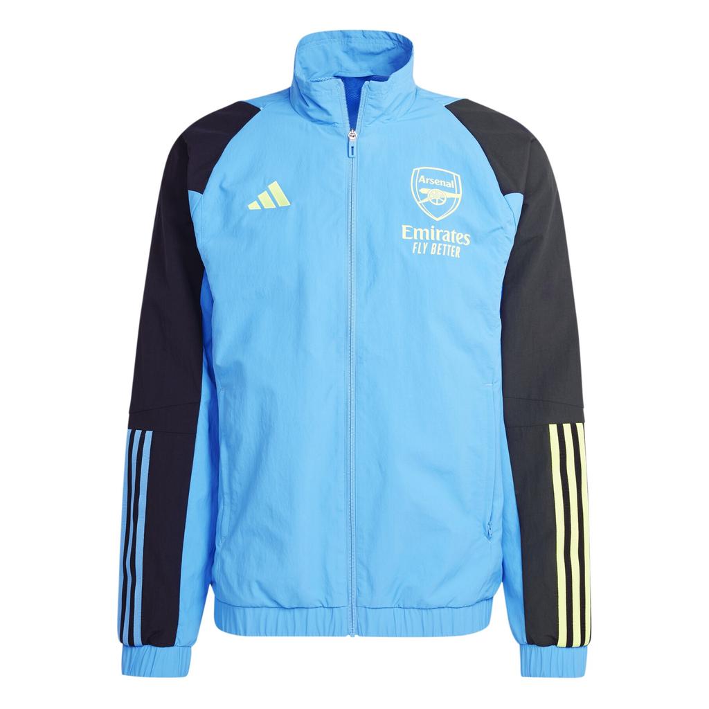 Adidas Performance Stand Collar Zipper Fashion Jacket Men Jacket Blue IS7282