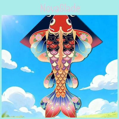 Koi-Fisch-Drachen aus Polyester für Kinder und Flugspaß im Freien