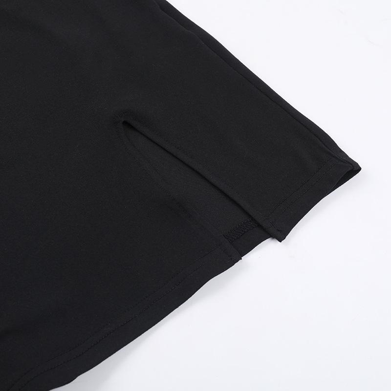 Frühlingskleid für Damen, Prominente, Ethos, sexy, schmale Basis, geteiltes Westekleid