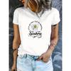 Europäische Größe Damen Lässiges Kurzarm-T-Shirt 1 Stück Schweres Polyester - Bequemer Rundhalsausschnitt, Weiche Niedliche T-Shirts Tops