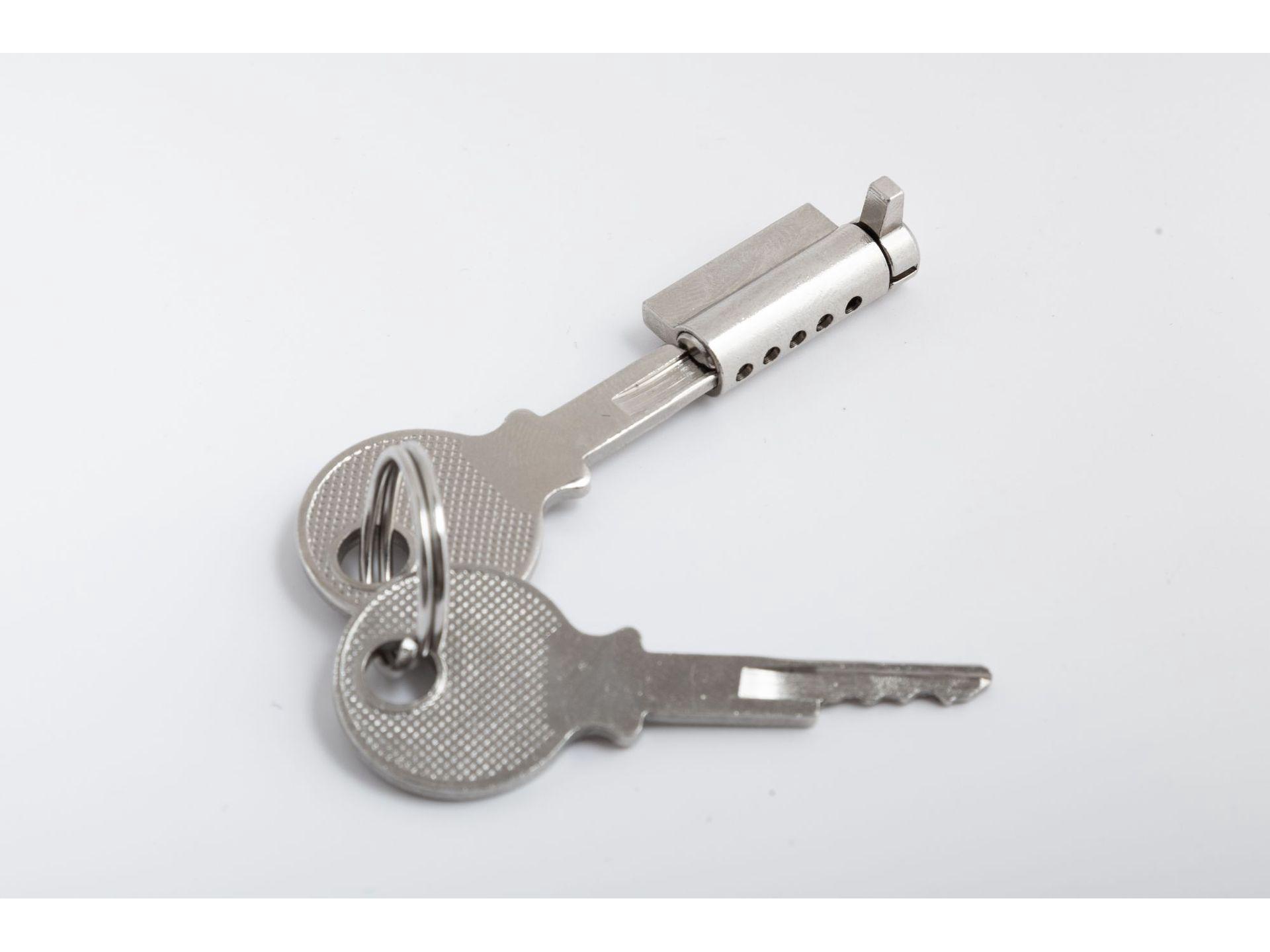 

Замок для стеклянного шкафа с двойными дверцами для морозильной витрины 22x11x6.8 белый