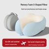 Memory Foam U-Shaped Travel Neck Pillow: Portable Support for Airplanes and Long-Distance Comfort