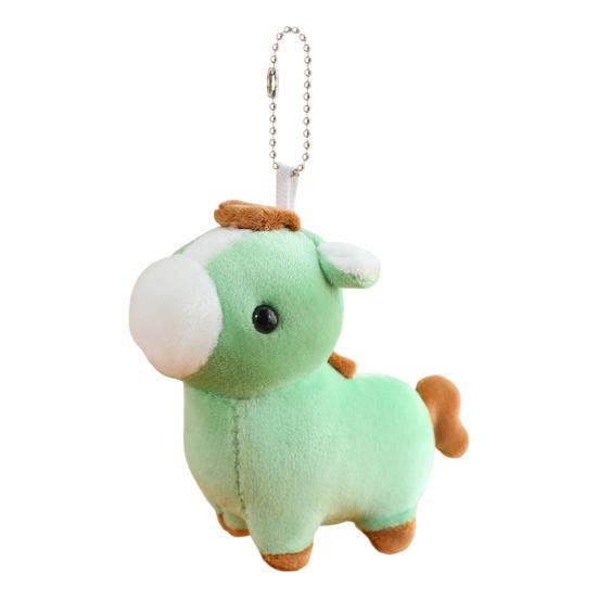 

Плюшевый кулон в виде лошади, мягкая набивная игрушка, брелок-подвеска для сумки, мультяшная фигурка лошади, брелок для ключей, украшение для дома, машины, подарок зелёный