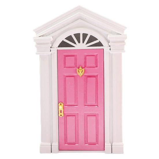 Beautiful Steepletop Design Collectible Lightweight DIY Scene Doll Home Furniture Craft Wooden Door Souvenir Gift Dollhouse