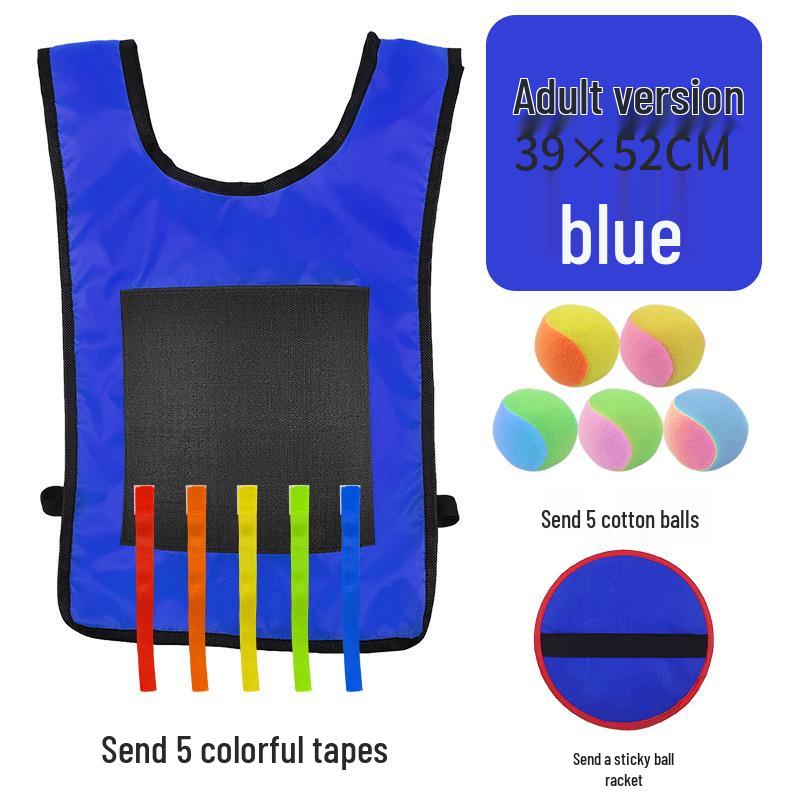 Children's Sticky Ball Dodgeball Vest for Outdoor Parent-Child Games