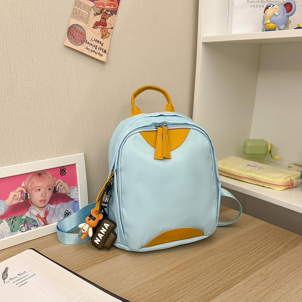 Schoolbag Backpack Lightweight Backpack Wholesale New Contrasting Color Small Fresh Student Schoolbag Ins Cute Girl Class Bag