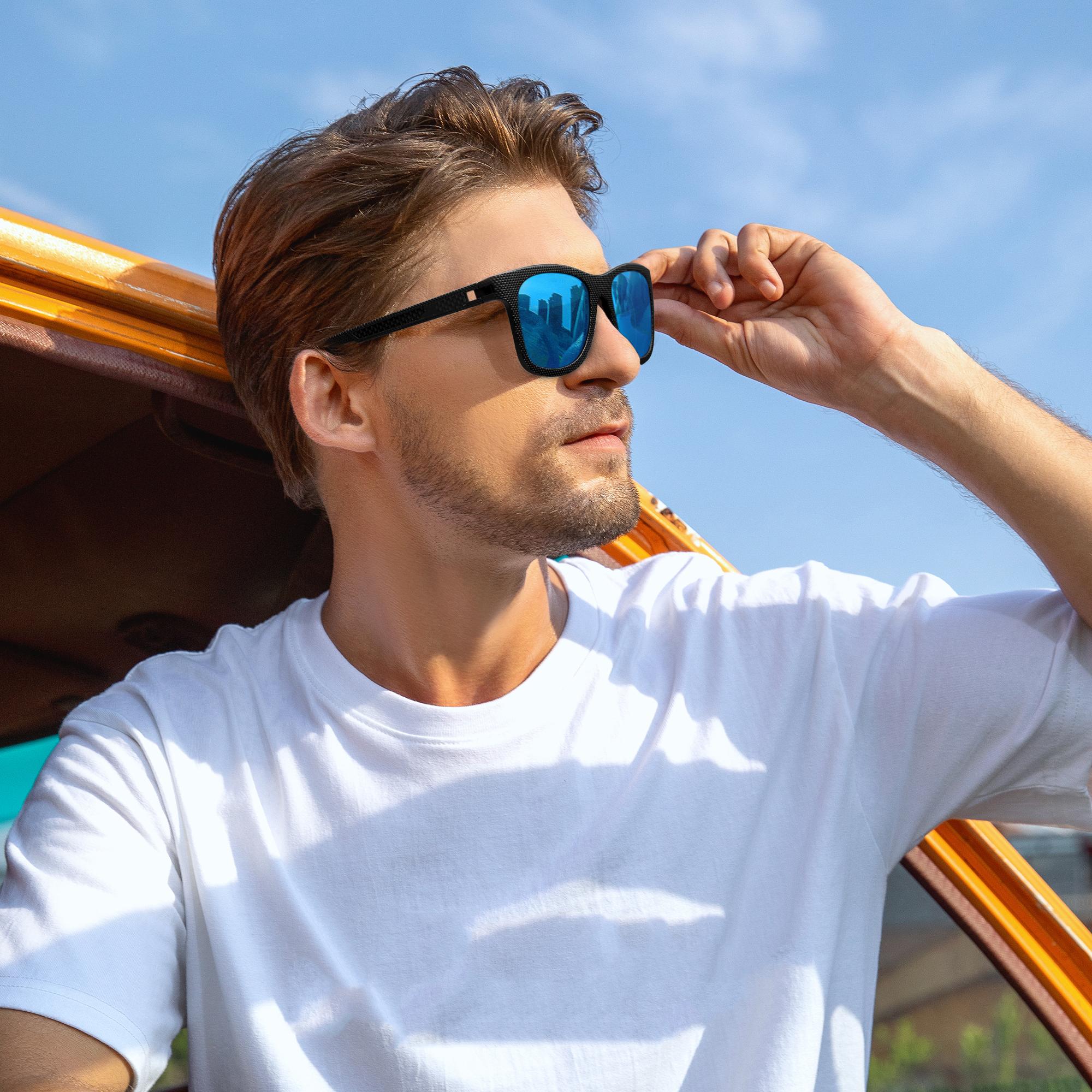 

Polarized Sunglasses SPEEDHYUN Classic Aviator UV400 чорний/жовтий