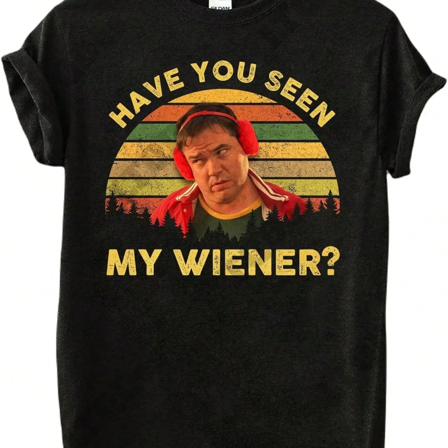 Warren Jensen Have You Seen My Wiener Vintage T-Shirt, 1980s Movies TV Show Quote,Comfortable Pure Cotton S