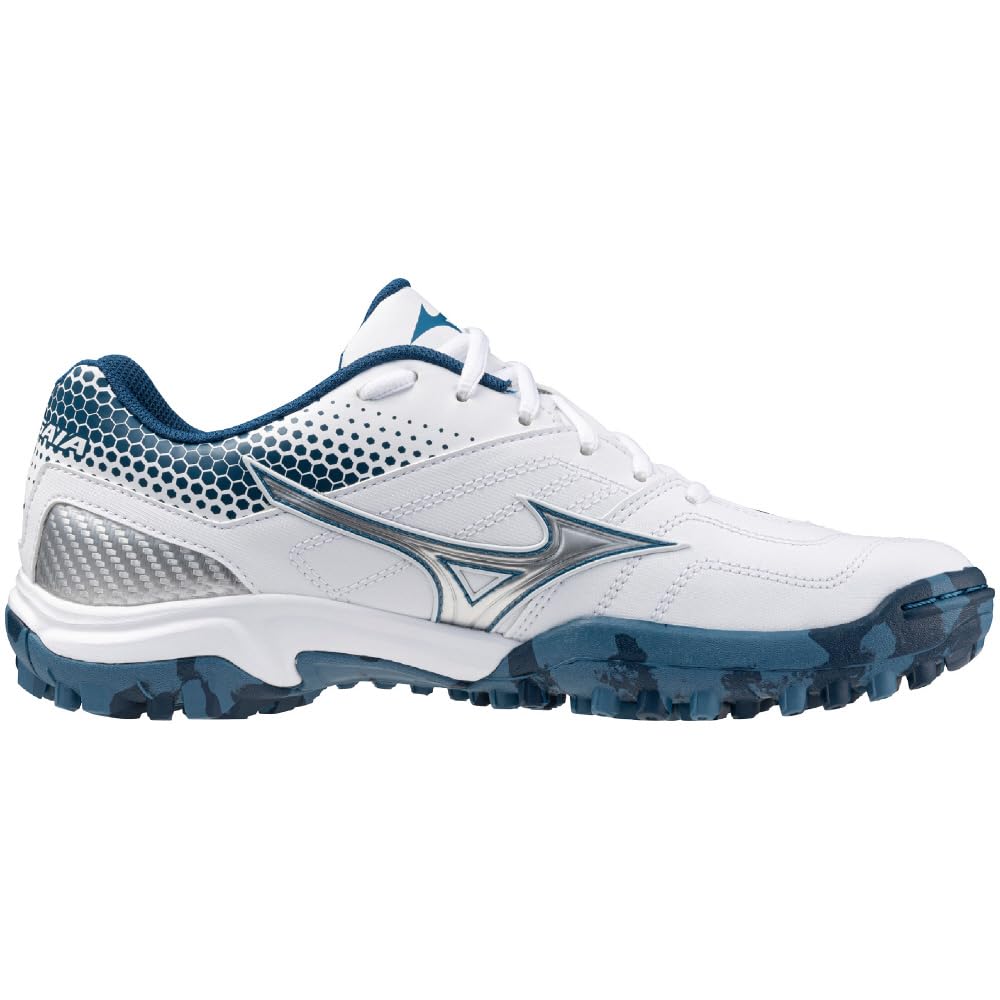 Mizuno Wave Gaia 3 Handball Club Wide Size 2E Shoes, Activities, Width, Lightweight, Indoor, White/Blue/Silver, 27.0 cm,
