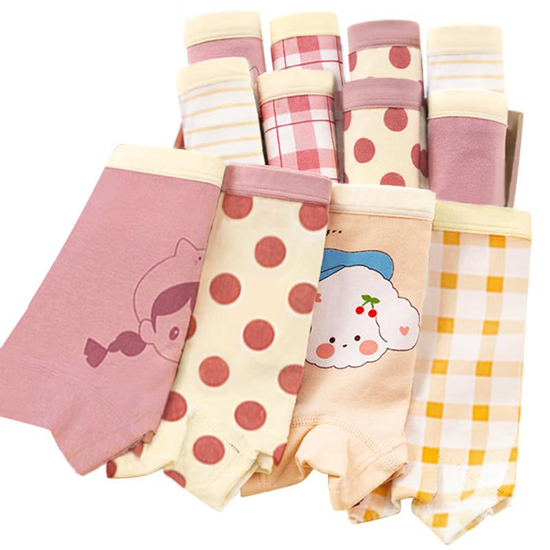 Girls  Cartoon Cotton Boxer Briefs 6-Pack 130