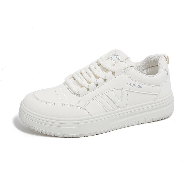 X thick-soled autumn new soft-soled heightening casual sports board shoes 35 белый