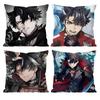 Anime Wriothesley Cushion Cover Pattern Printed Pillowcase for Living Room Sofa Cushion Cover & Bedroom Decor