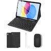 Compatible 10th Gen iPad A16 10.9" Magnetic Detachable Bluetooth Keyboard Case