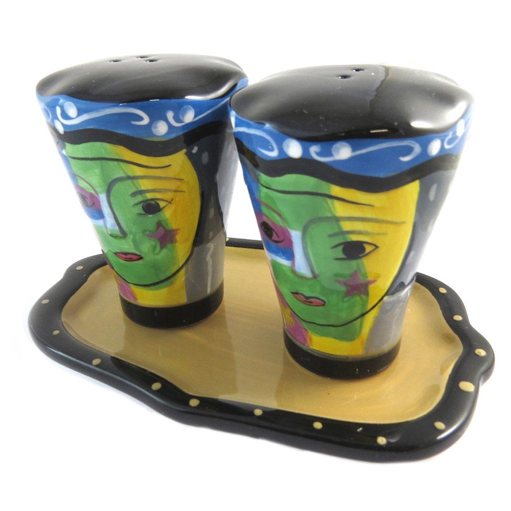 Les Trésors De Lily [P1369] - Vícebarevná sada soli a pepře „Graphio“.