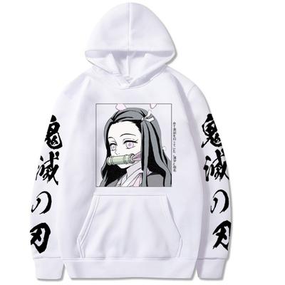 Kamado Nezuko Japanese Animation Hoodies Men Long Sleeve Sweatshirts Women Casual Harajuku Streetwear Pullovers Sudaderas