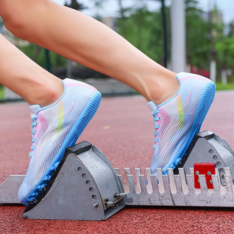 High Quality Men Track and Field Shoes Anti-slip Men's Athletic Track Spikes Sneakers Outdoor Competition Spikes Shoes Running