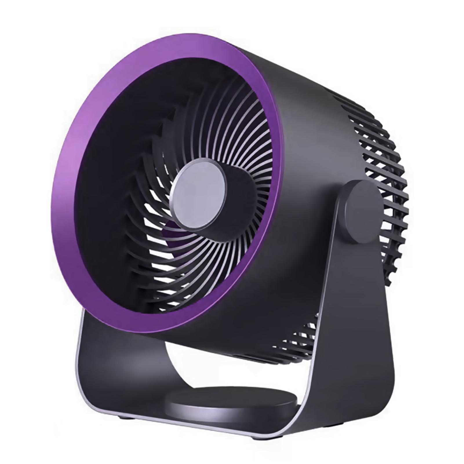 

Multifunctional Electric Fan Cordless Airs Circulation Fan 3Speed Desk Fan with 180 Degree Rotating Head for Home/Office Bedroom сірий