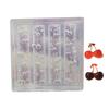 Silicone Nail Art Mold Accessory Molds Cherry Shape 3D Nail Decorative Mold Silicone Texture for Various Nail Types
