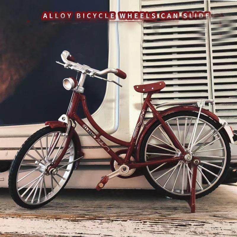 New 1:10 Mini Alloy Model Bicycle Diecast Metal Finger Mountain Racing Bike Adult Simulation Collection Gifts Toys for boys