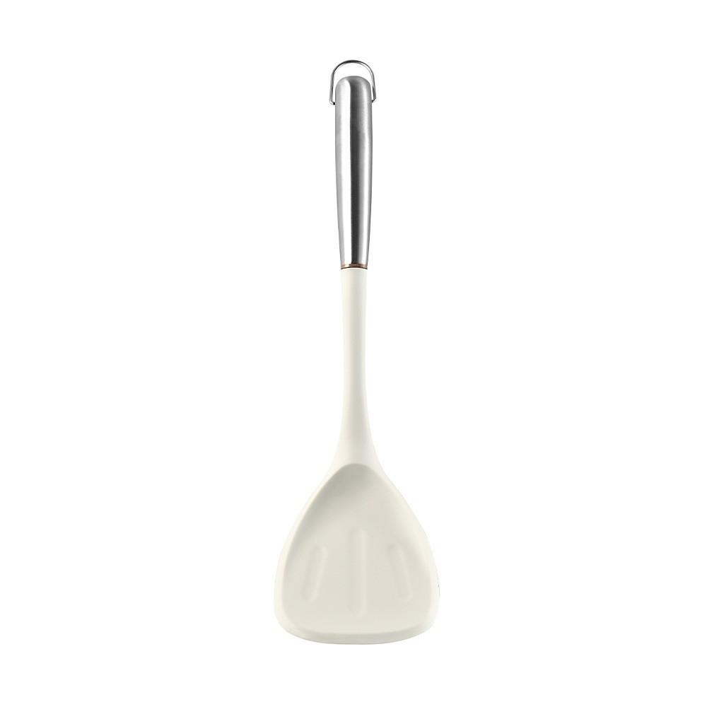 New Stainless Steel Handle Silicone Kitchenware Set Household Spatula Cooking Spoon Spatula Kitchen Non-stick Pan Silicone