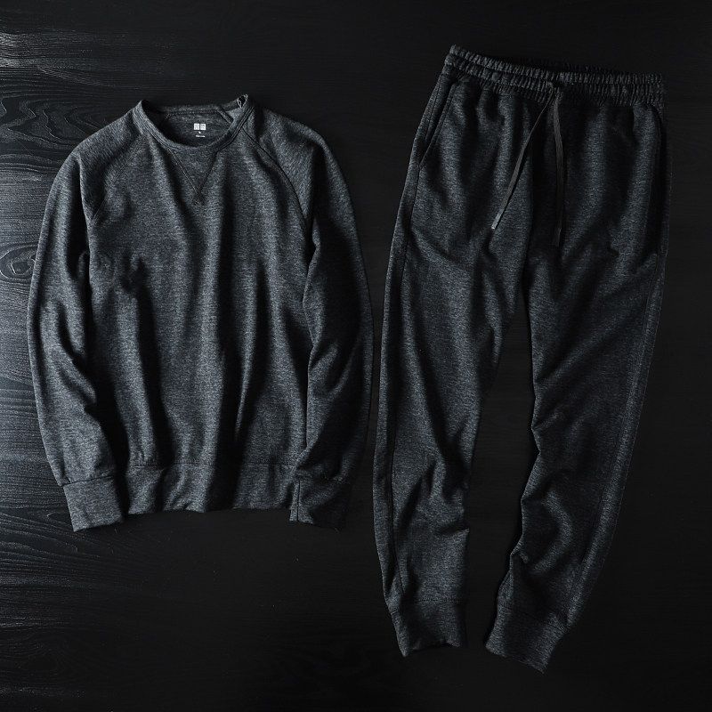 Label Cutting Cattle Goods Spring & Fall Trendy Sportswear Casual Sweatshirt Dark Gray L