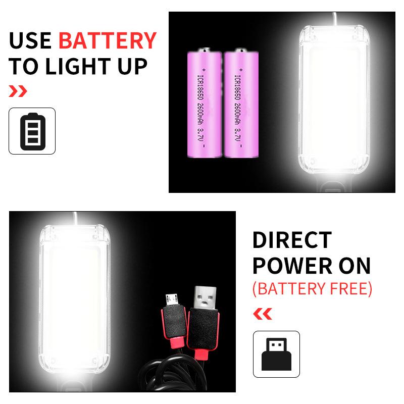 Led Work Light COB Floodlight 8000LM Rotatable Lights Rechargeable Magnetic Torch with Hook Clip Waterproof Camping Light