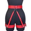 Women Fashion Pu Leather Belt  Street Style Adjustable Garter Belt Cool Punk Gothic Exotic With Leg Jeans Decorative Accessory