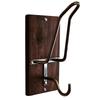 Wall Mount Helmet Holder with 2 Hooks Motorcycle Helmet Rack 180 Degree for Motorbike Coat Cap Baseball and Rugby Helmet