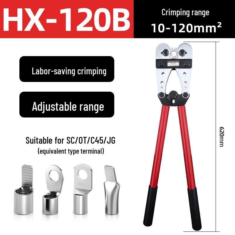 HX-50B Copper Lug Wire Crimping Pliers for SC/JG/UT/OT Terminals