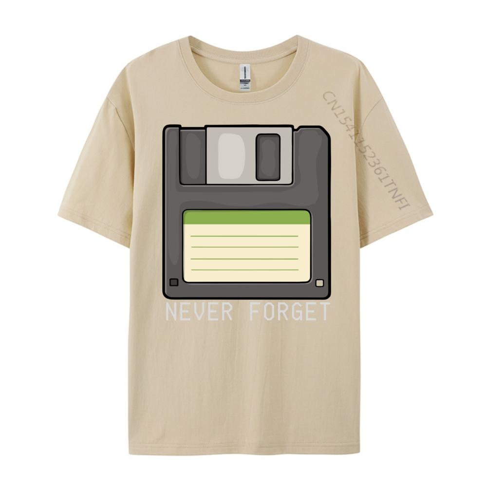 Funny Floppy Disk For Never Forget Computer T Shirt Men 100 Cotton Anime National Flag Day Graphic Tshirts