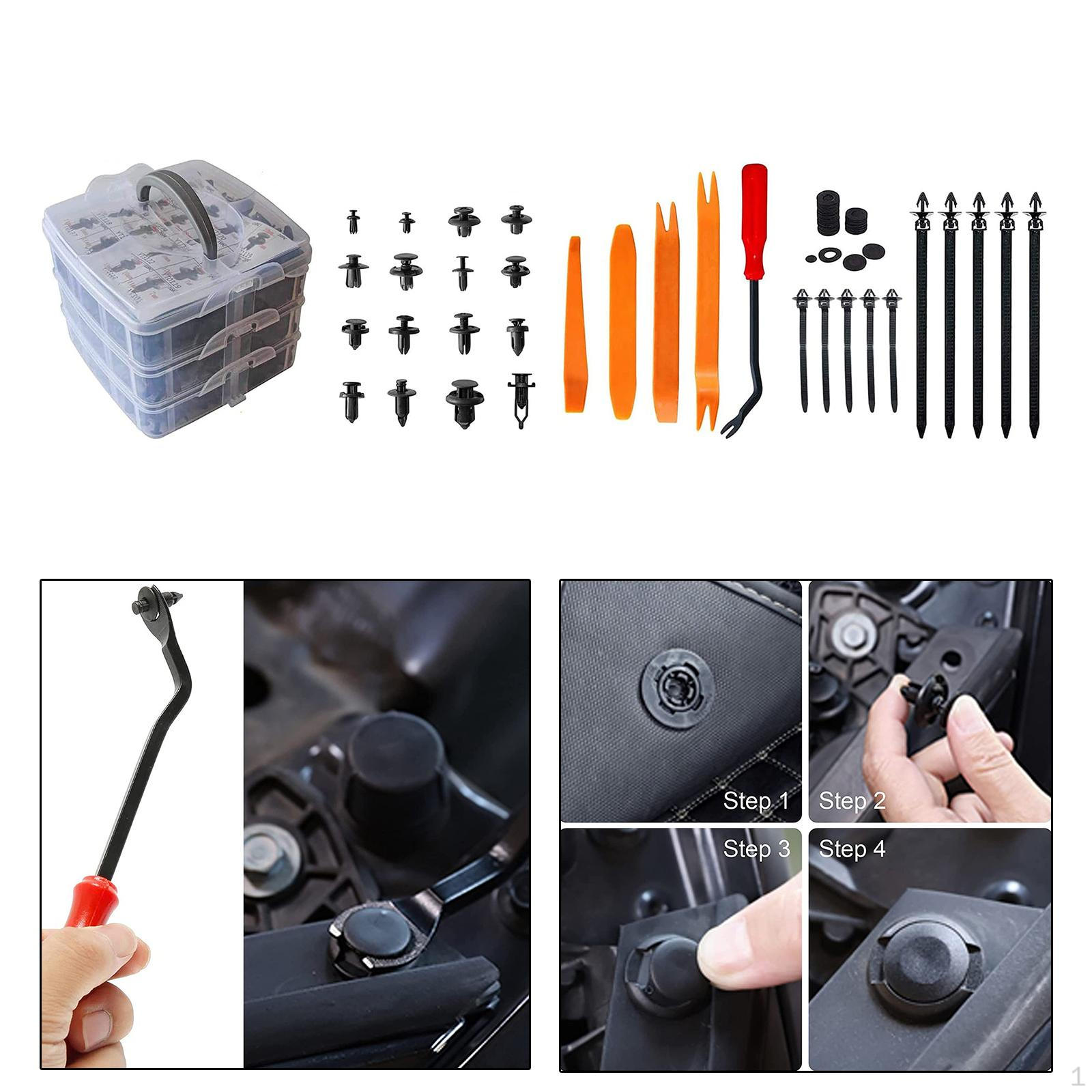 

Car Push Retainer Clips Bumper Kit for Door Panel Clamps