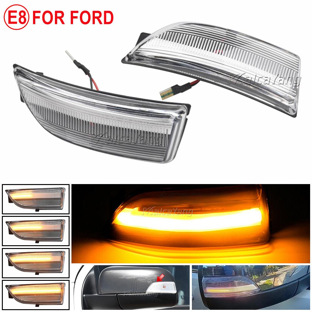 LED Dynamic Turn Signal Side Mirror Blinker Indicator Light for Ford Everest 2015-2019 Ranger T6 Raptor Wildtrak