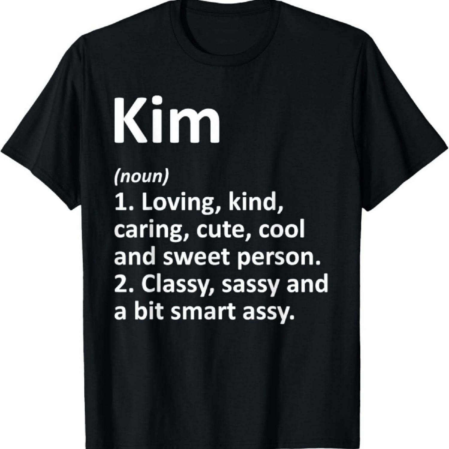 

KIM Definition Personalized Name Funny Birthday Gift Idea T-Shirt XXXXXL чорний