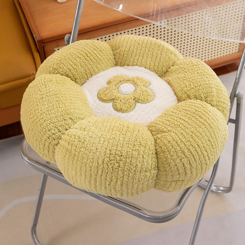 Flower Cushion Plush Pillow With Pp Cotton Fill For Home Lounge Decor
