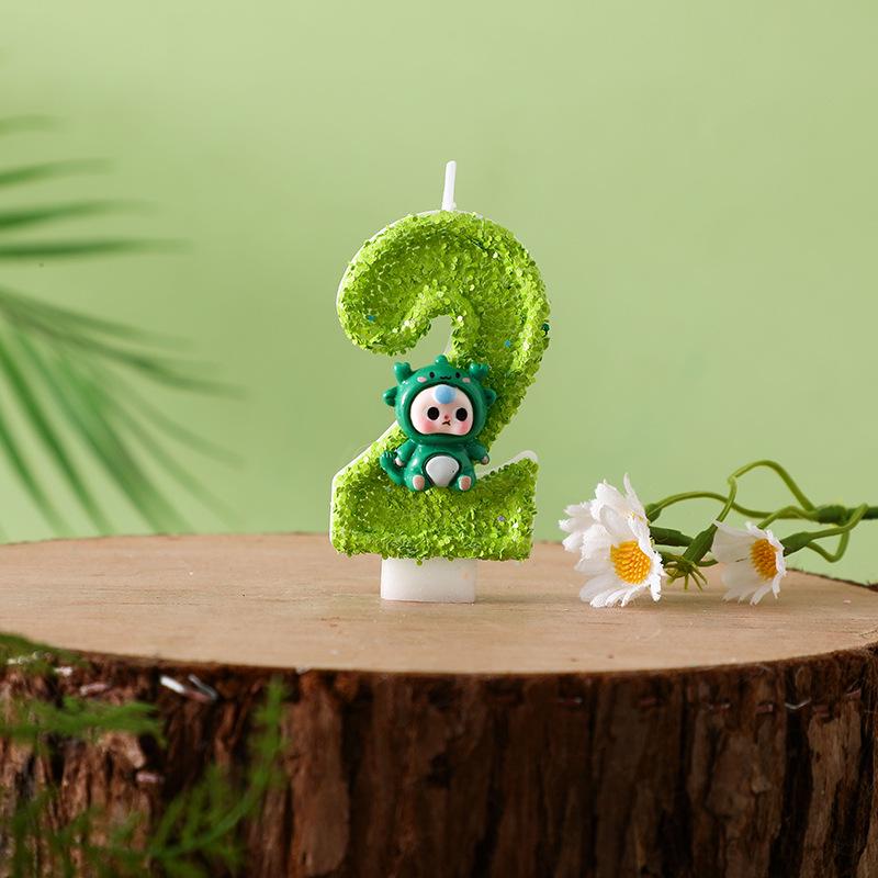 Creative Sequined Number and Letter Cake Decoration