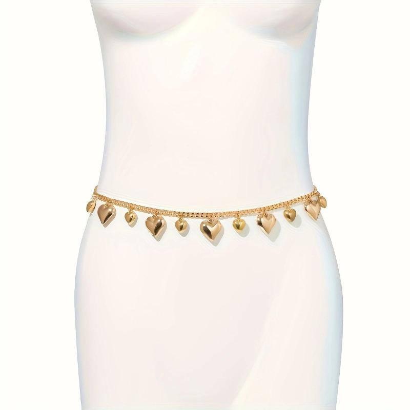 Accessories, Fashionable Single-Layer Size Peach Heart Trouser Chain, Hip-Hop Trendy And Cool Street Versatile Trouser Chain