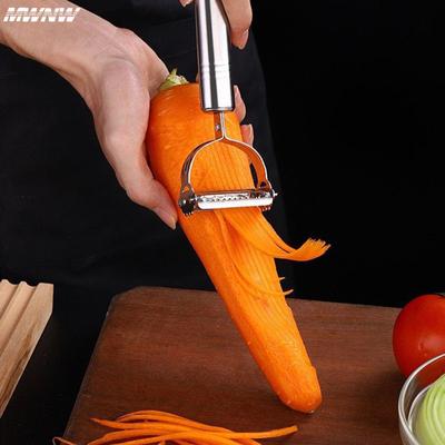 Kitchen Vegetable Peeler Stainless Steel Melon Planer Double-Head Peeler Household Multiple-Function Fruit And Vegetable Peeler