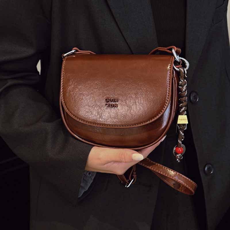 High-end Saddle Bag, Fashionable and Versatile Commuter Single-shoulder Bag, Crossbody Bag