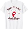 Greenland Map Flag Travel Souvenir Greenlandic Pride Roots T-Shirt