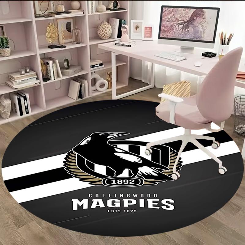 1 pezzo Squadra di Calcio (29) Tappeto Rotondo Stampato Tappeto Rotondo per Sedia Adatto per Camera da Letto Soggiorno Tappeto Decorativo per la Casa