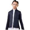 DECATHLON 500 Series Solid Colour Stand Collar Zipper Warm Long Sleeve Cotton Jacket Dark Blue Children's Model