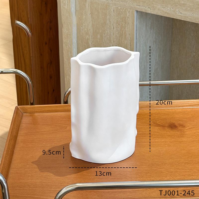 

Простая ваза-плиссе в виде цветка для гостиной, украшение для обеденного стола, ваза для букета цветов, украшение для дома