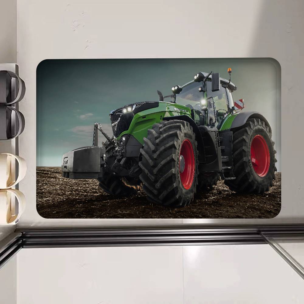 Farming Tractor Fendt Floor Mat Rectangle Anti-slip Home Soft Badmat Front Door Indoor Outdoor Mat Welcome Doormat