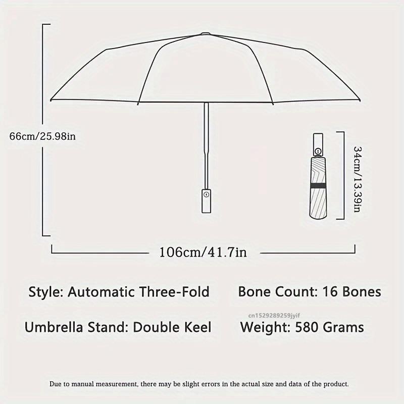 16K Double Bones Large Umbrella for Men Women Windproof Umbrellas Automatic Folding Strong Luxury Sun Rain Umbrella UV Business